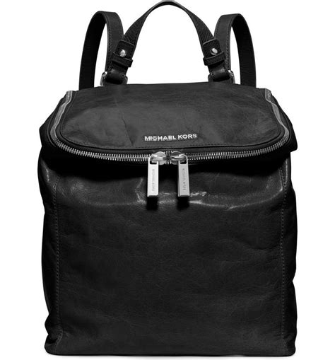 michael kors lisbeth leather medium backpack|Michael Kors nylon backpack.